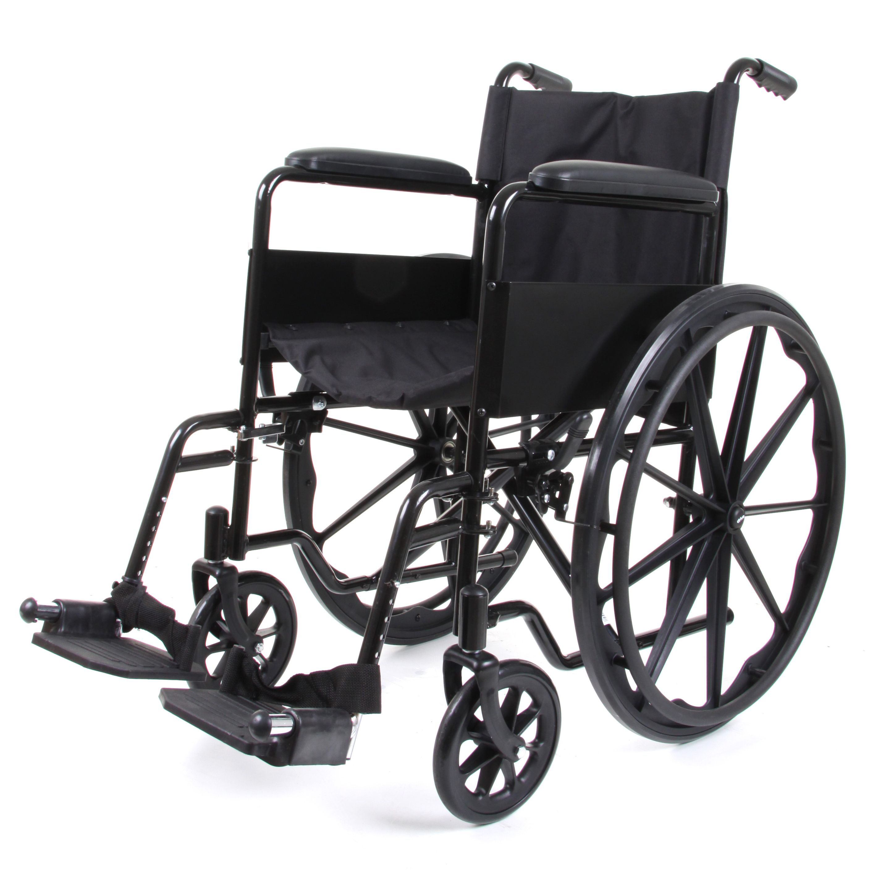 New Folding Wheelchair Self Propelled Lightweight Transit Footrest