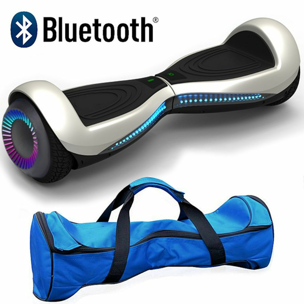 Bluetooth Hoverboard Electric Self Balancing Scooter not Bag Black+Gray UL2272 