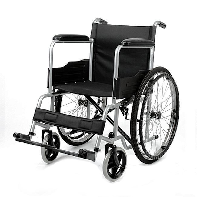 New Folding Wheelchair Self Propelled Lightweight Transit Footrest